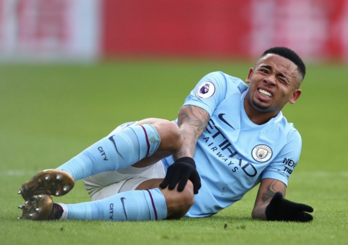 Jesus Injury vs Palace 2017