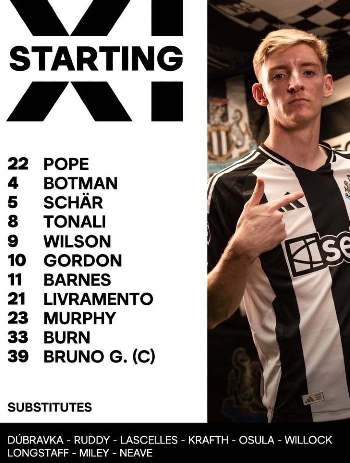 Newcastle United FC starting lineup vs Arsenal May 2025 Premier League