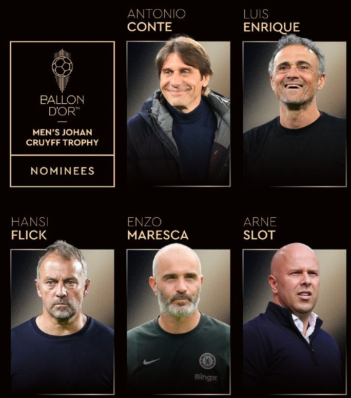 Ballon d'Or Coach of the Year Nominees 2025
