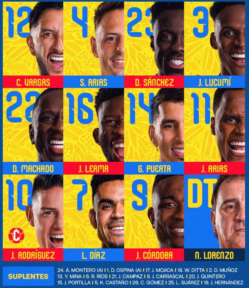 Colombia National Football Team vs Portugal National Football Team Lineups 2026